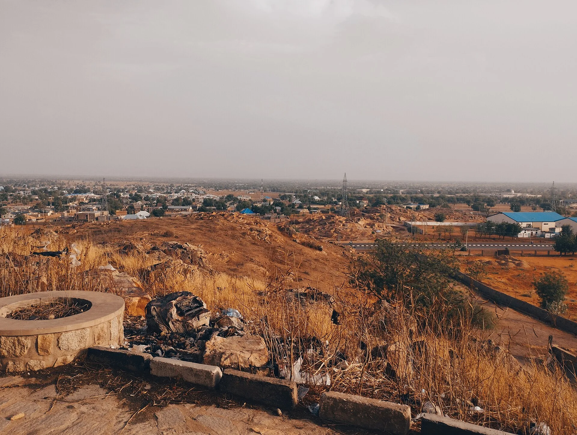Dutse city and its rocky landscape