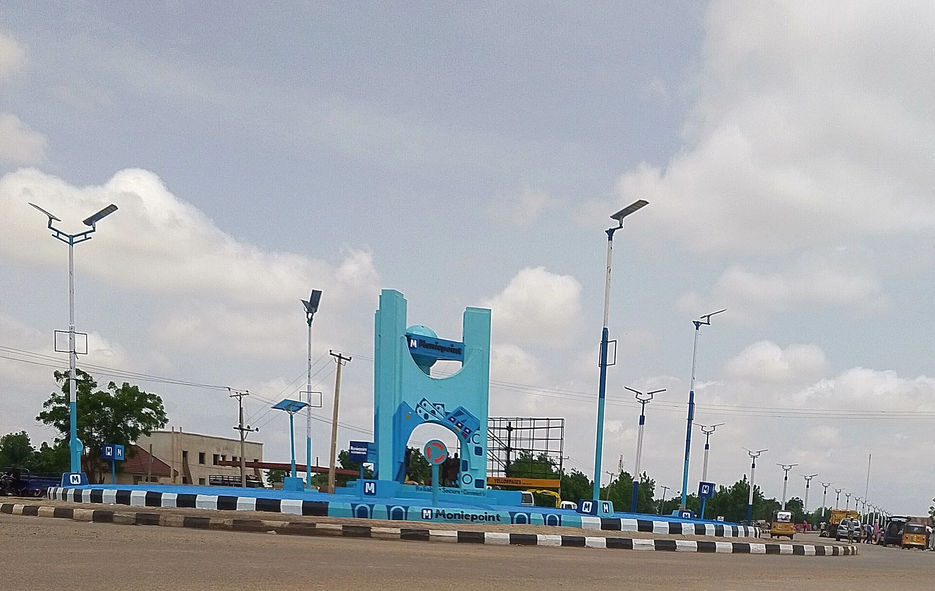 A landmark roundabout in Damaturu